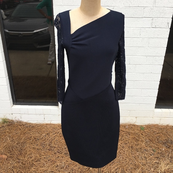 oscar de la renta navy dress